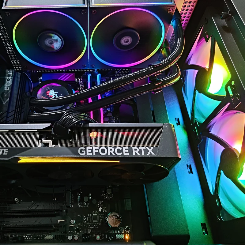 Optima H5 Flow Black Desktop Gaming PC | Intel i7 14700K | 32GB RAM | 1TB SSD | RTX 5070 OC | Windows 11 Pro