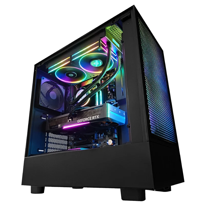 Optima H5 Flow Black Desktop Gaming PC | Intel i7 14700K | 32GB RAM | 1TB SSD | RTX 5070 OC | Windows 11 Pro