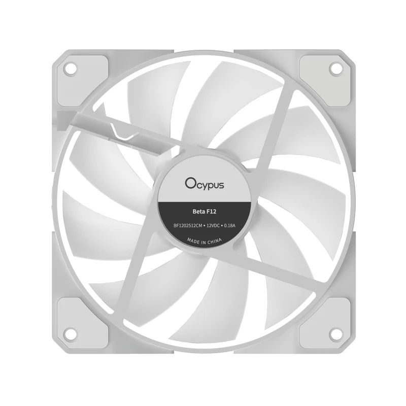 Ocypus Beta F12 ARGB Reverse Blade Cooling Fan (Black, White)
