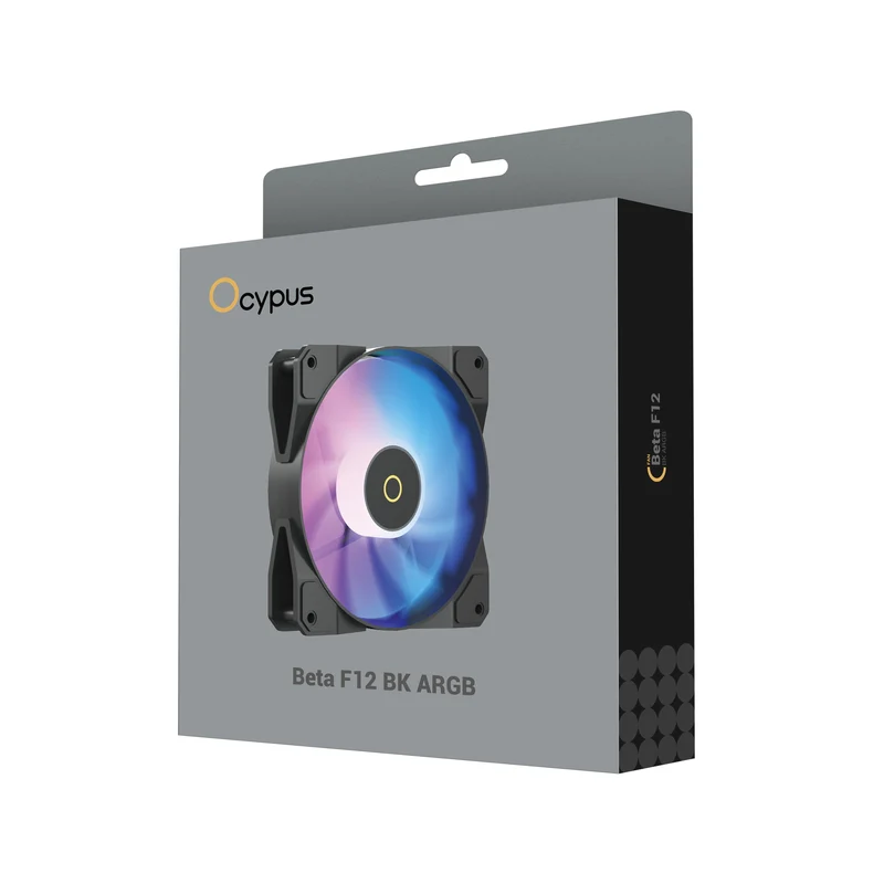 Ocypus Beta F12 ARGB Cooling Fan (Black, White)