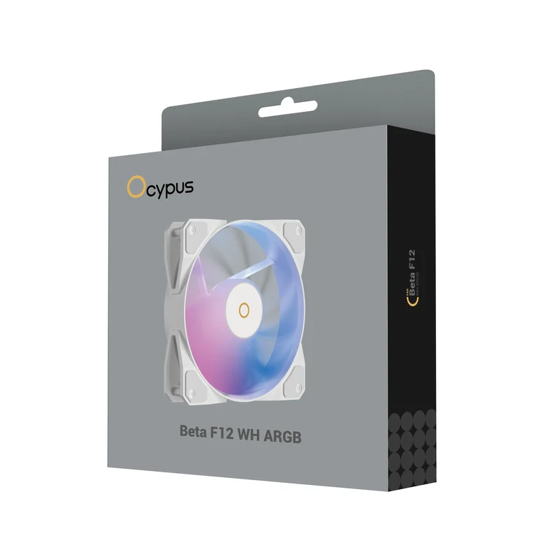 Ocypus Beta F12 ARGB Cooling Fan (Black, White)