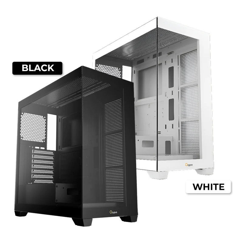 Ocypus Gamma C72 Mid Tower ATX PC Case (Black, White)