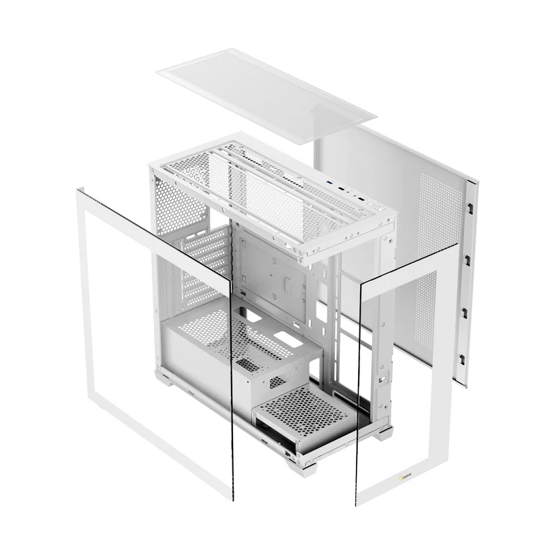 Ocypus Gamma C72 Mid Tower ATX PC Case (Black, White)
