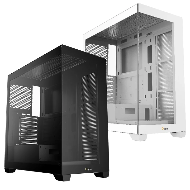 Ocypus Gamma C72 Mid Tower ATX PC Case (Black, White)