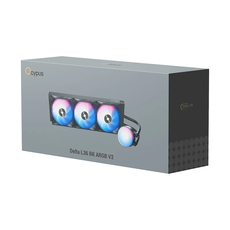 Ocypus Delta L36 ARGB V2 CPU Liquid Cooler (Black, White)