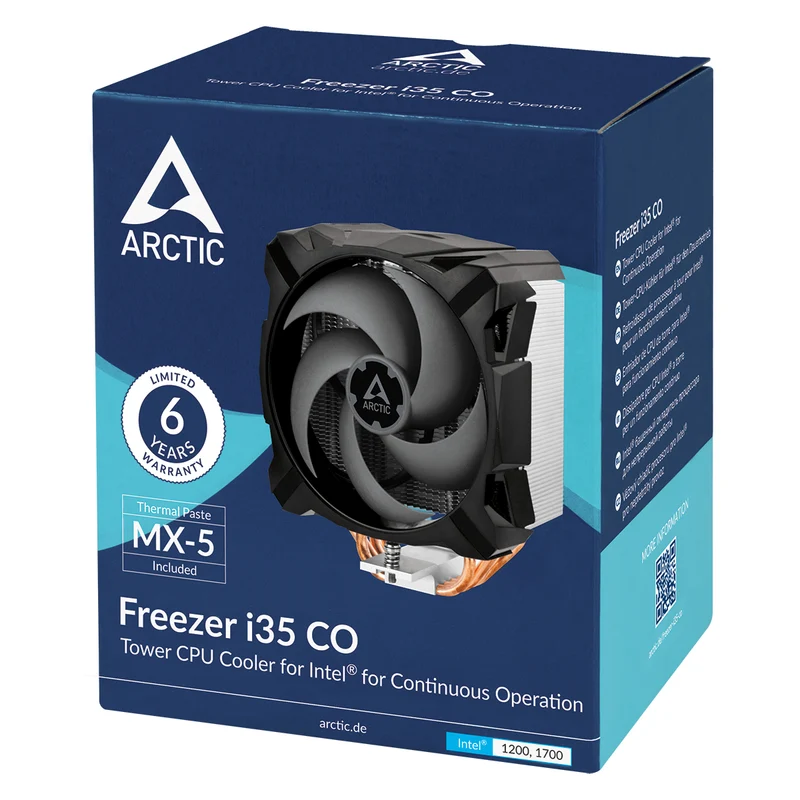 Arctic Freezer i35 CO Intel Tower CPU Cooler for Continuous Operation (ACFRE00095A)