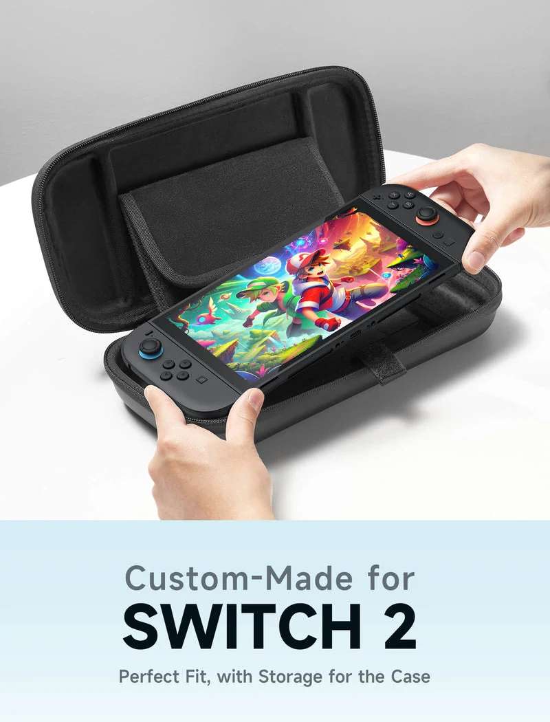JSAUX Portable Carrying Case for Nintendo Switch 2 (Black) (BG0117)