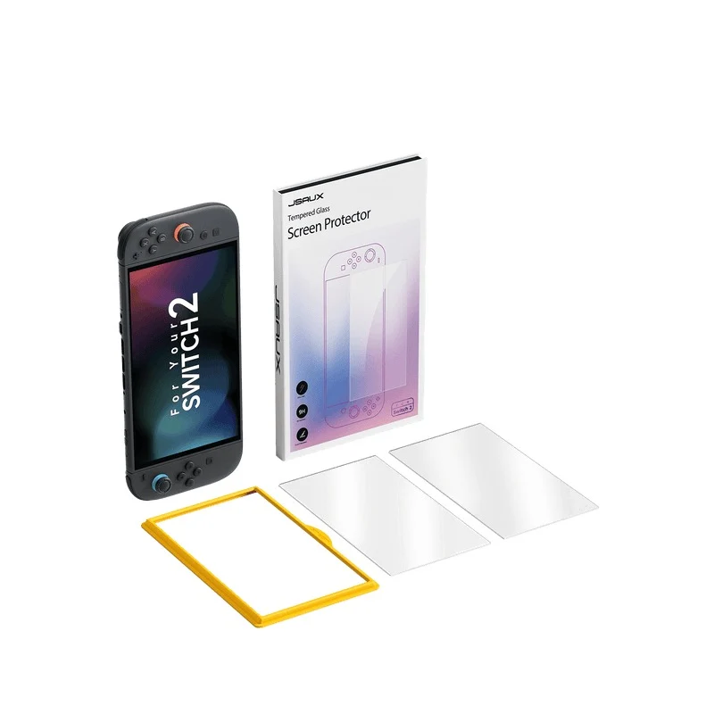 JSAUX Ultra Clear Anti-Glare Matte Tempered Glass Screen Protector 2-Pack for Nintendo Switch 2 (GP0124)