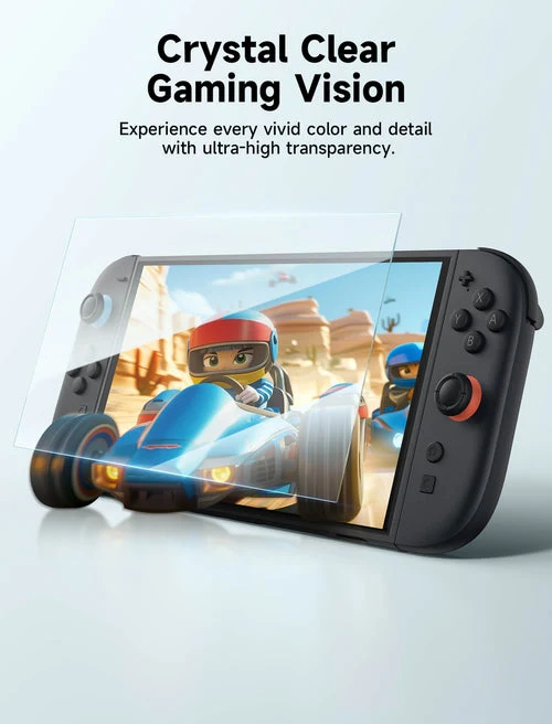 JSAUX Ultra Clear HD Tempered Glass Screen Protector 2-Pack for Nintendo Switch 2 (GP0123)