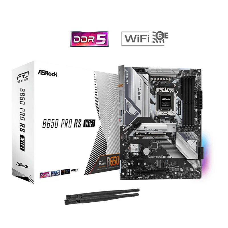 ASRock B650 Pro RS WiFi DDR5 AMD Motherboard
