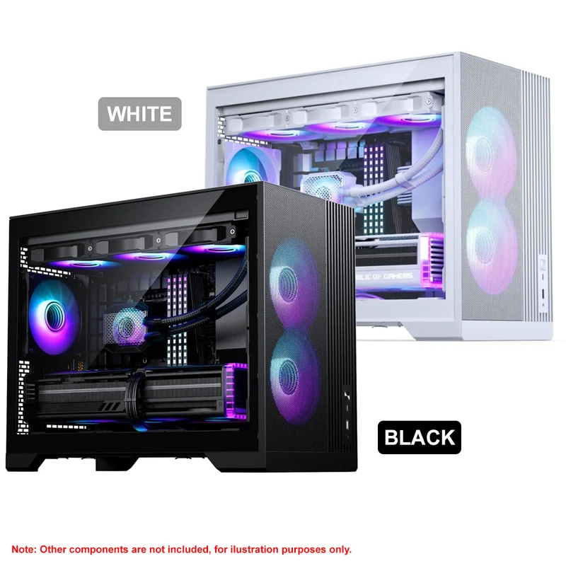 Phanteks XT M3 Tempered Glass Window Compact mATX Gaming Case (Black, White)