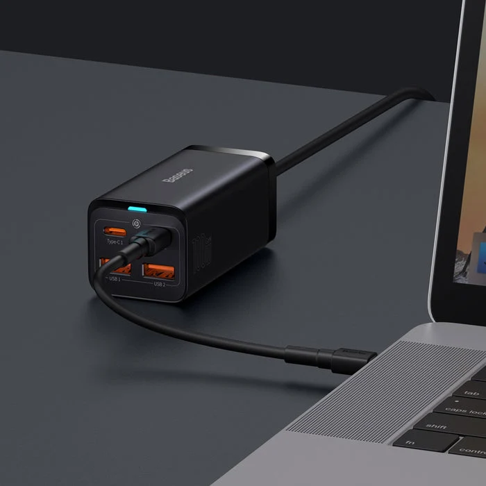 Baseus GaN3 Pro Desktop Fast Charger 2U+2C 100W (Black) (CCGP000101)