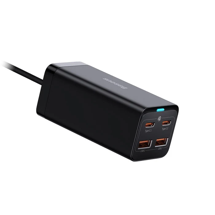 Baseus GaN3 Pro Desktop Fast Charger 2U+2C 100W (Black) (CCGP000101)