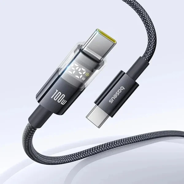Baseus Display II Fast Charging Data Cable USB-C to USB-C 100W 2M (Cosmic Black) (P10382702121-01)