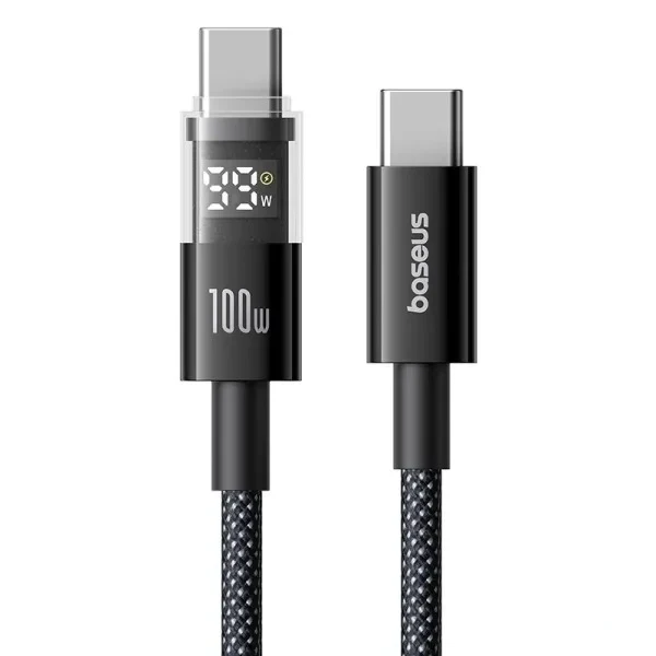 Baseus Display II Fast Charging Data Cable USB-C to USB-C 100W 2M (Cosmic Black) (P10382702121-01)