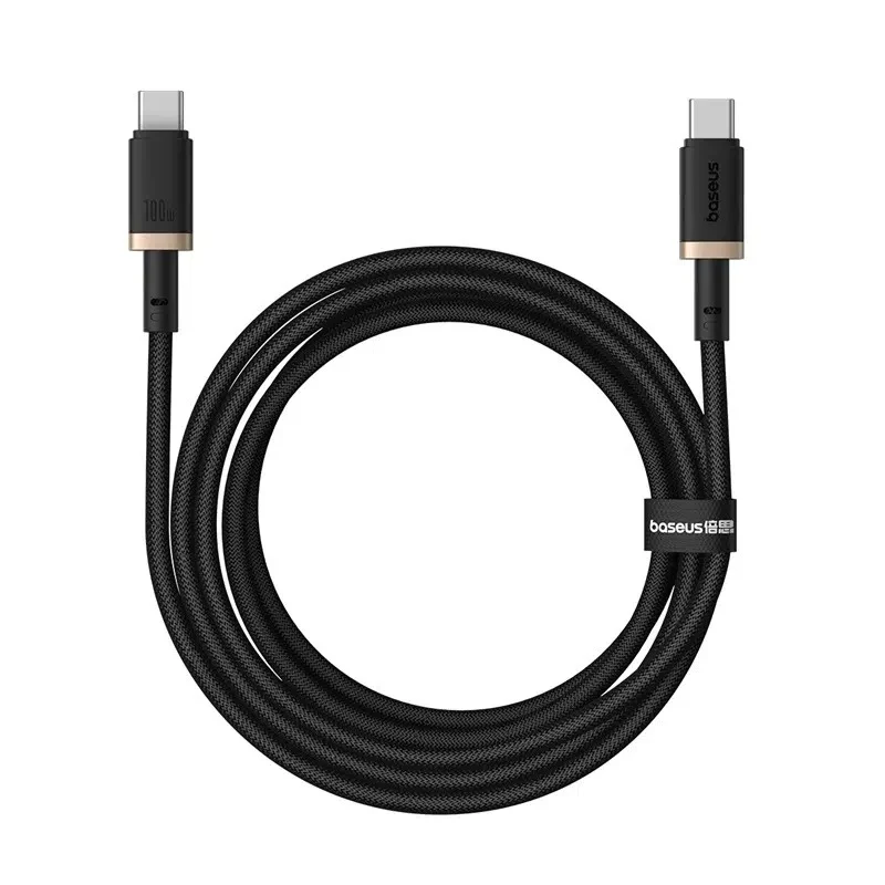 Baseus Dura Series Fast Charging Cable USB-C to USB-C 100W 2M (Gold/Black) (P10377803U01-02)