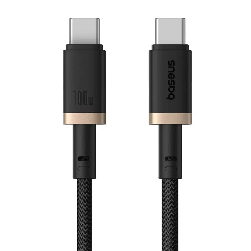 Baseus Dura Series Fast Charging Cable USB-C to USB-C 100W 2M (Gold/Black) (P10377803U01-02)
