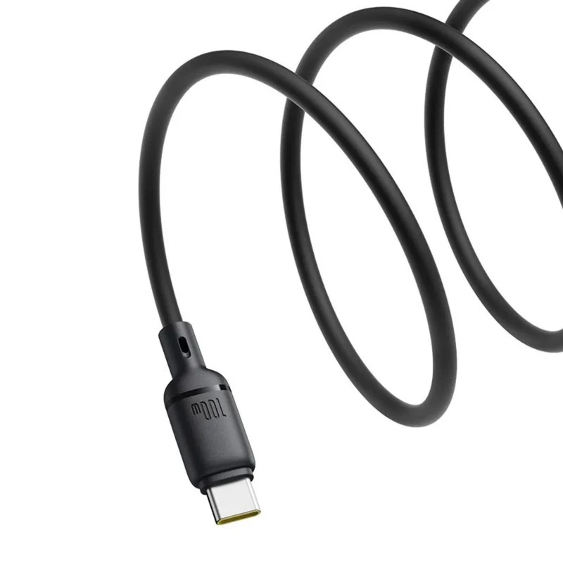 Baseus Silky Series Fast Charging Cable USB-C to USB-C 100W (1M, 2M) (Cluster Black)