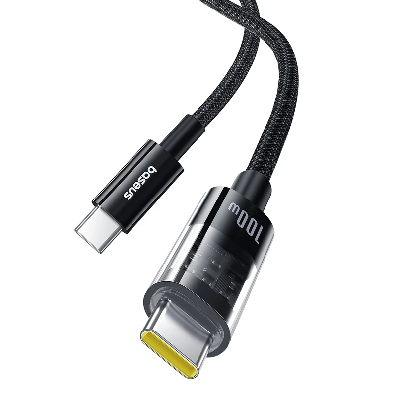 Baseus Gem Fast-Charging Data Cable USB-C to USB-C 100W 2M (Cluster Black) (P10373000111-01)