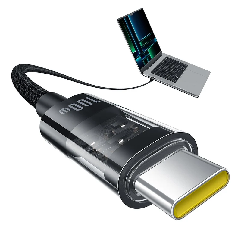Baseus Gem Fast-Charging Data Cable USB-C to USB-C 100W 2M (Cluster Black) (P10373000111-01)