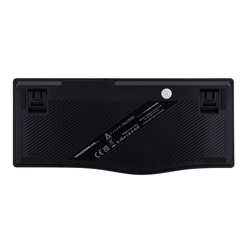 Ajazz AKS075 RGB Tri-Mode 75% Keys Hotswappable Mechanical Keyboard with Screen (Black/Gray/Yellow) (Gift Switch)