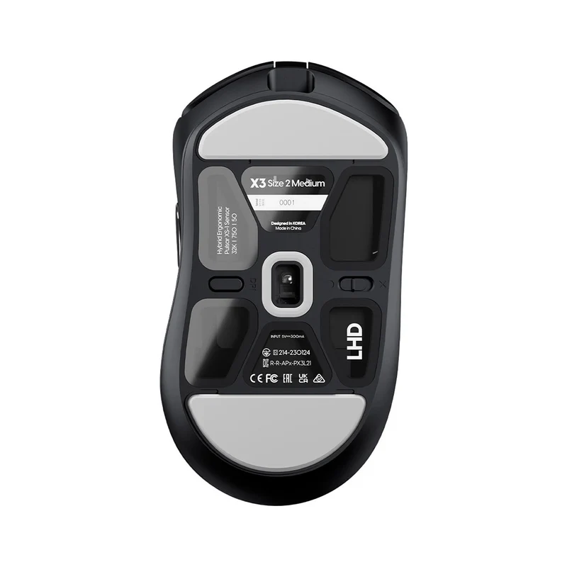 Pulsar X3 LHD Left Handed Ultralight Weight eSports Mouse Size 2 (Black) (PX3L21)