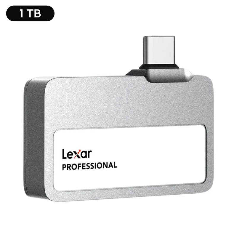 Lexar SL400 Professional Go USB 3.2 Gen 2 1050MB/s Read Type-C Portable SSD (Silver) (1TB, 2TB)