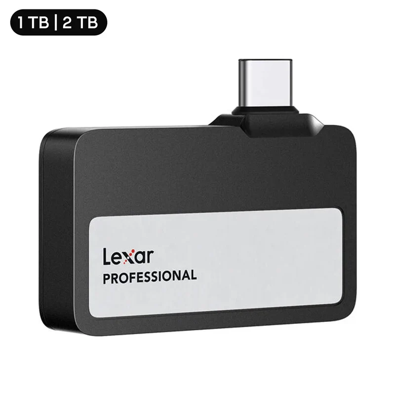 Lexar SL400 Professional Go USB 3.2 Gen 2 1050MB/s Read Type-C Portable SSD (Black) (1TB, 2TB)