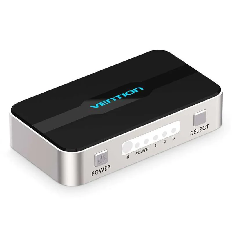 Vention 3-in-1 Out HDMI Switcher (Gray Aluminum Alloy Type, Blue Aluminum Alloy Type)