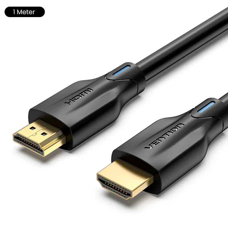 Vention 8K HDMI Male to Male Cable - Black (1M, 2M, 3M, 5M, 10M)