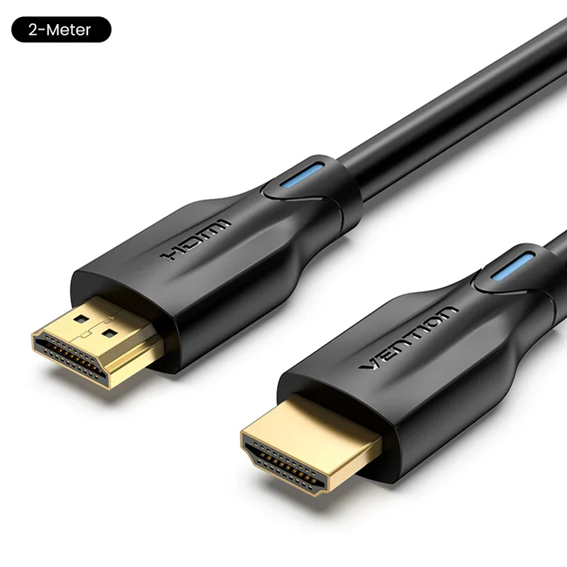 Vention 8K HDMI Male to Male Cable - Black (1M, 2M, 3M, 5M, 10M)