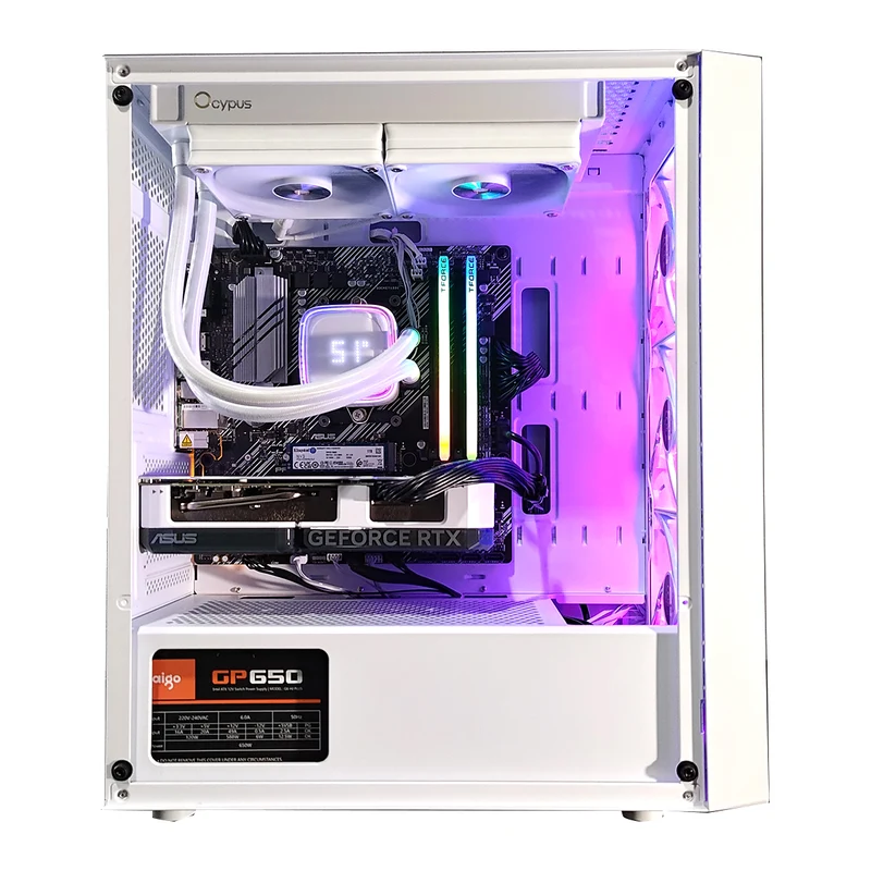 Sigma Gamma C50 White Desktop Gaming PC | AMD Ryzen 5 5600GT | 32GB RAM | 1TB SSD | RTX 4060 Ti | Windows 11 Pro