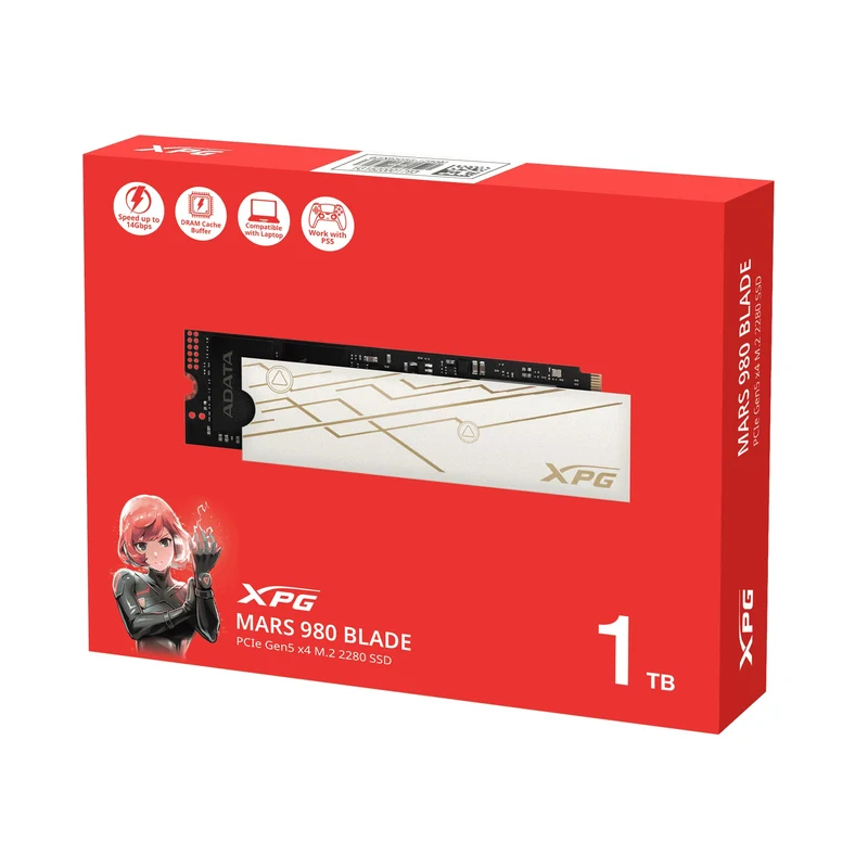 Adata XPG Mars 980 Blade PCIe Gen5 x4 M.2 2280 SSD (1TB, 2TB, 4TB)