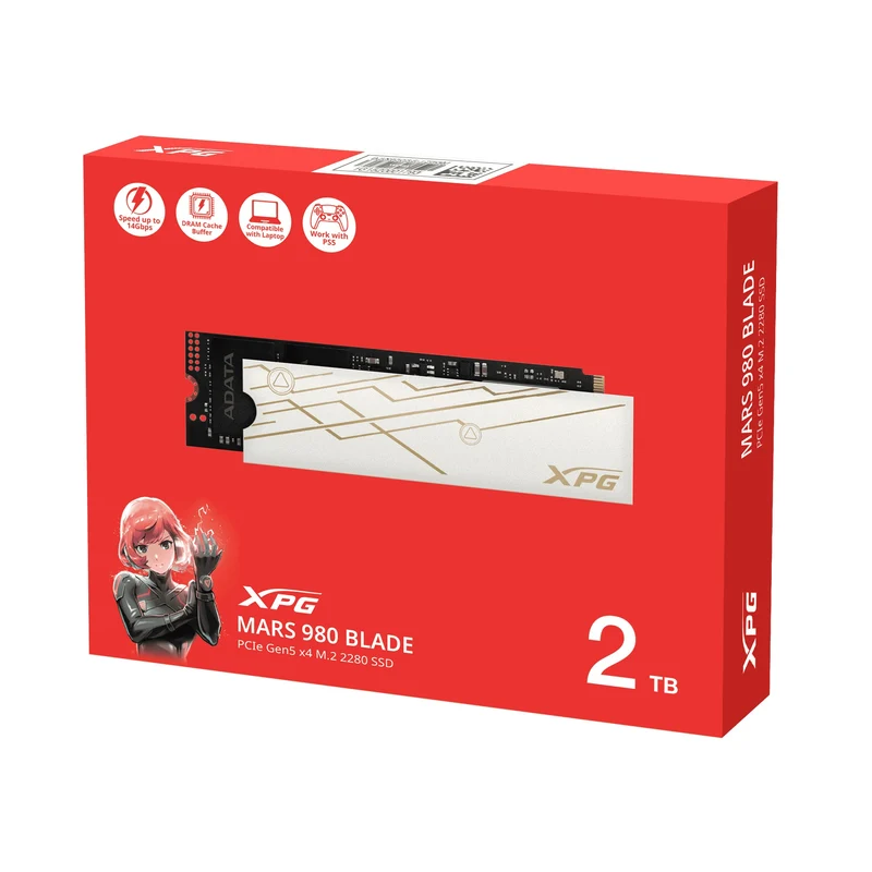 Adata XPG Mars 980 Blade PCIe Gen5 x4 M.2 2280 SSD (1TB, 2TB, 4TB)