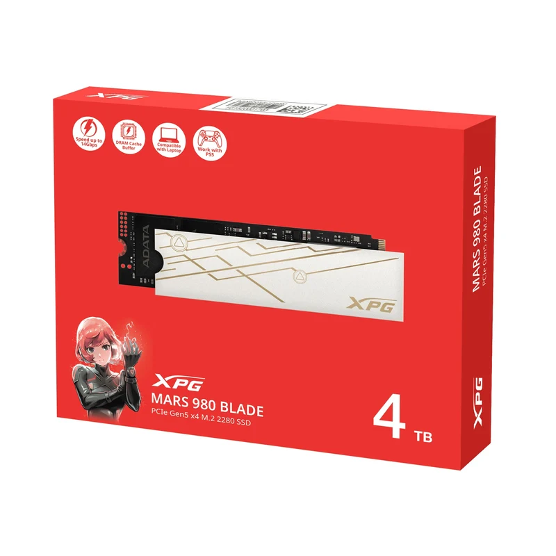 Adata XPG Mars 980 Blade PCIe Gen5 x4 M.2 2280 SSD (1TB, 2TB, 4TB)
