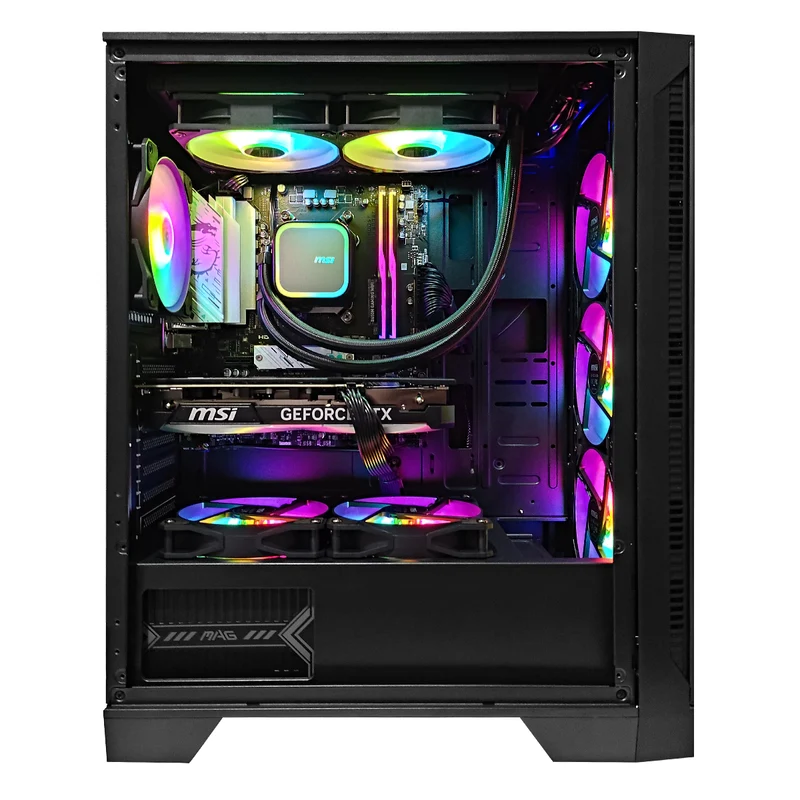 Aurora Forge 120A Black Desktop Gaming PC | AMD Ryzen 5 7500F | 32GB RAM | 1TB SSD | RTX 4070 OC | Windows 11 Pro