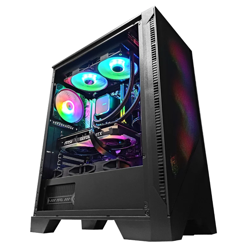Aurora Forge 120A Black Desktop Gaming PC | AMD Ryzen 5 7500F | 32GB RAM | 1TB SSD | RTX 4070 OC | Windows 11 Pro