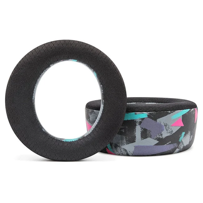 Wicked Cushions WC FreeZe Pulse Elite - Cooling Gel Earpads For PlayStation Pulse Elite Headset (Black, White, 90s Black, Cyan Prism, Geo Grey) (Pulse-Elite-FR-B, Pulse-Elite-FR-W, Pulse-Elite-FR-90B, (Pulse-Elite-FR-CP, Pulse-Elite-FR-GG)