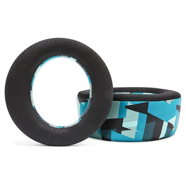 Wicked Cushions WC FreeZe Pulse Elite - Cooling Gel Earpads For PlayStation Pulse Elite Headset (Black, White, 90s Black, Cyan Prism, Geo Grey) (Pulse-Elite-FR-B, Pulse-Elite-FR-W, Pulse-Elite-FR-90B, (Pulse-Elite-FR-CP, Pulse-Elite-FR-GG)
