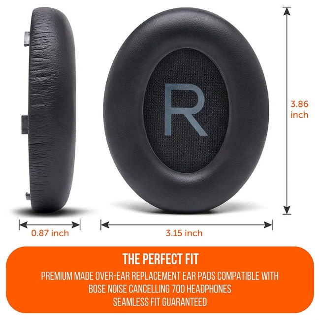 Wicked Cushions Bose NC 700 Replacement Ear Pads (Black, White, Silver, Black Camo, Geo Grey, 90s White, 90s Black, Snow Camo) (AT-NQV8-3AQB, CB-ME3S-08KU, 4G-V4VN-Z07A, GR-4PIU-HJO4, N7-KRI5-74F6, Bose700-90W, Bose700-90B, BOSE700-SC)