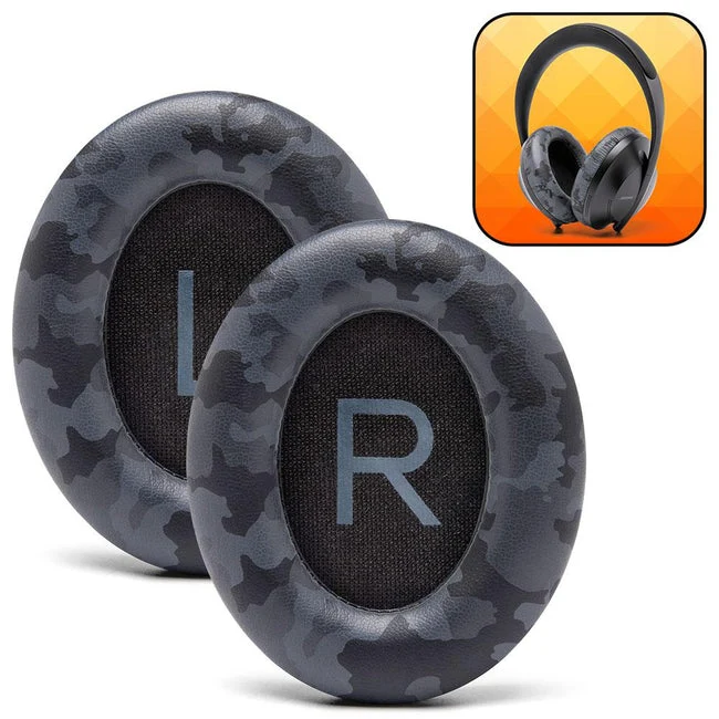 Wicked Cushions Bose NC 700 Replacement Ear Pads (Black, White, Silver, Black Camo, Geo Grey, 90s White, 90s Black, Snow Camo) (AT-NQV8-3AQB, CB-ME3S-08KU, 4G-V4VN-Z07A, GR-4PIU-HJO4, N7-KRI5-74F6, Bose700-90W, Bose700-90B, BOSE700-SC)