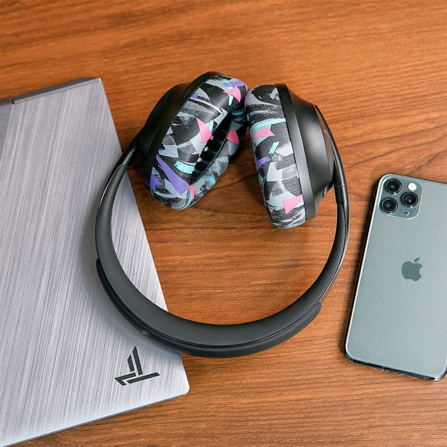 Wicked Cushions Bose NC 700 Replacement Ear Pads (Black, White, Silver, Black Camo, Geo Grey, 90s White, 90s Black, Snow Camo) (AT-NQV8-3AQB, CB-ME3S-08KU, 4G-V4VN-Z07A, GR-4PIU-HJO4, N7-KRI5-74F6, Bose700-90W, Bose700-90B, BOSE700-SC)