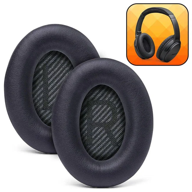 Wicked Cushions Bose QC 35 Replacement Ear Pads (Black, Midnight Blue, Silver, Geo Grey, Snow Camo, Black Camo, 90s White, 90s Black) (DW-EUAI-QYAW, ZI-3M67-96O0, 4B-NWTC-V89C, TI-AZM0-J0JH, OC-90BK-QG4D, Z7-YSOW-KHPB, BoseQC35-90W, BoseQC35-90B)