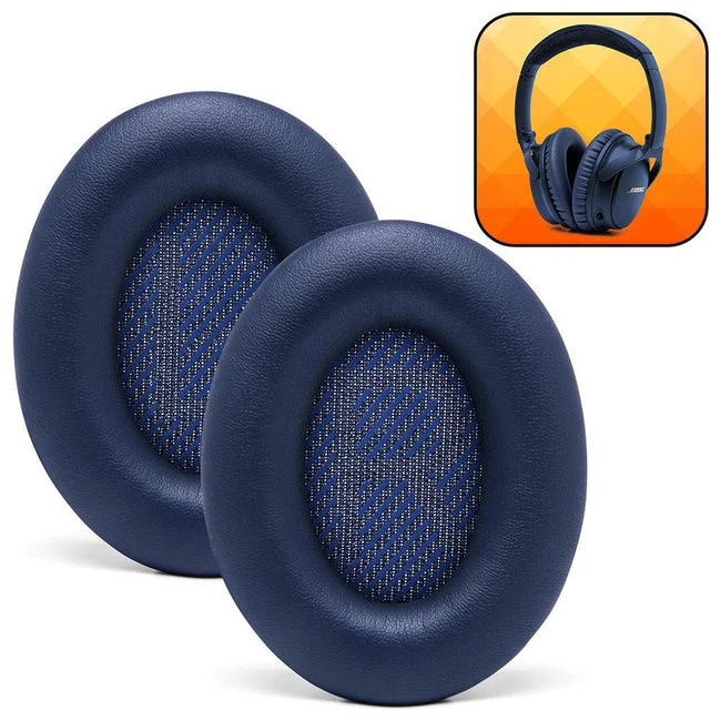 Wicked Cushions Bose QC 35 Replacement Ear Pads (Black, Midnight Blue, Silver, Geo Grey, Snow Camo, Black Camo, 90s White, 90s Black) (DW-EUAI-QYAW, ZI-3M67-96O0, 4B-NWTC-V89C, TI-AZM0-J0JH, OC-90BK-QG4D, Z7-YSOW-KHPB, BoseQC35-90W, BoseQC35-90B)