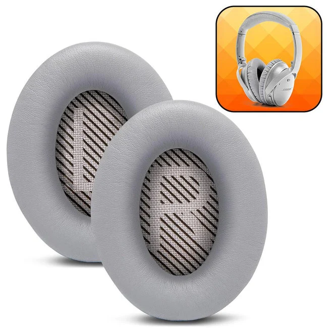 Wicked Cushions Bose QC 35 Replacement Ear Pads (Black, Midnight Blue, Silver, Geo Grey, Snow Camo, Black Camo, 90s White, 90s Black) (DW-EUAI-QYAW, ZI-3M67-96O0, 4B-NWTC-V89C, TI-AZM0-J0JH, OC-90BK-QG4D, Z7-YSOW-KHPB, BoseQC35-90W, BoseQC35-90B)