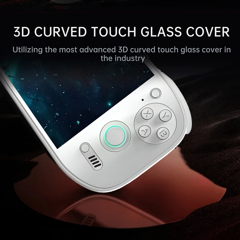AYN Odin 2 Portal Pro Snapdragon 8gen2 Processor 7" 1080P 120Hz OLED 3D Curved Touch Screen 12GB RAM + 512GB SSD Android 13 Handheld Gaming Console (White)
