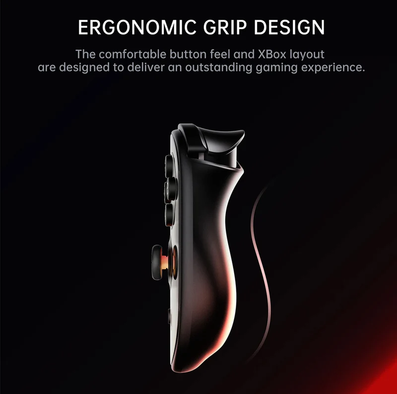 AYN Odin 2 Portal Base Snapdragon 8gen2 Processor 7" 1080P 120Hz OLED 3D Curved Touch Screen 8GB RAM + 128GB SSD Android 13 Handheld Gaming Console (Black)