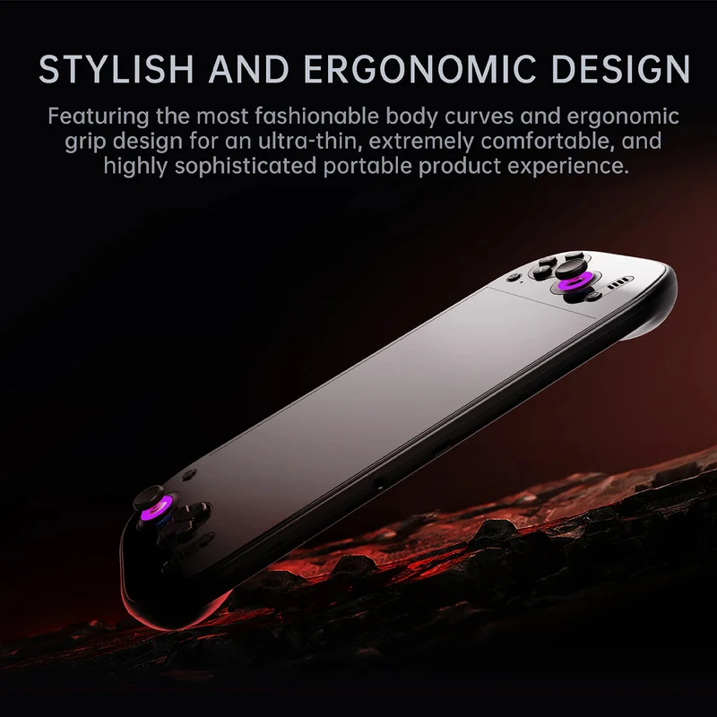 AYN Odin 2 Portal Base Snapdragon 8gen2 Processor 7" 1080P 120Hz OLED 3D Curved Touch Screen 8GB RAM + 128GB SSD Android 13 Handheld Gaming Console (Black)