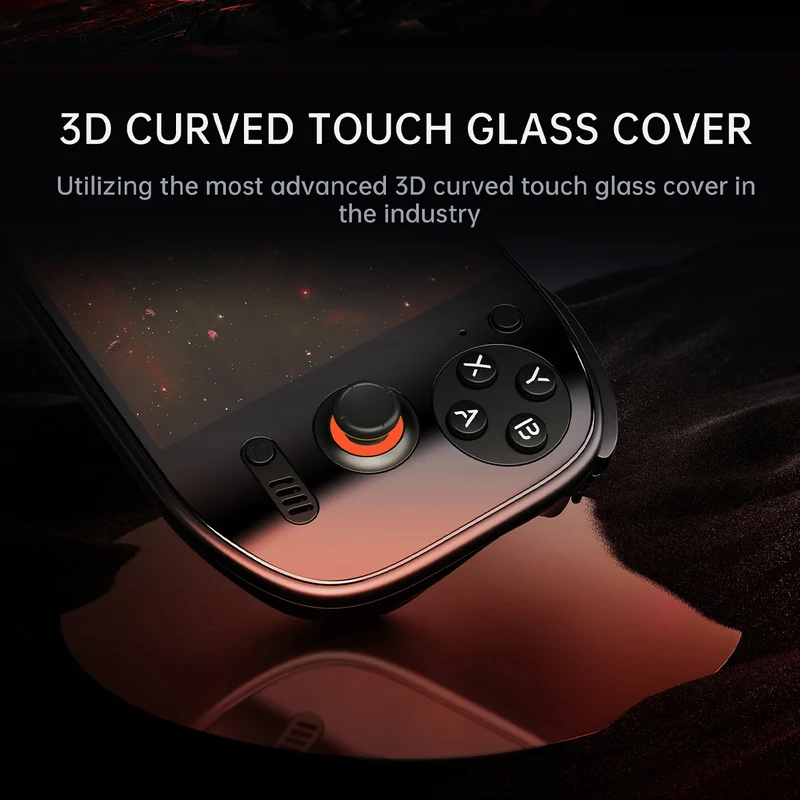 AYN Odin 2 Portal Base Snapdragon 8gen2 Processor 7" 1080P 120Hz OLED 3D Curved Touch Screen 8GB RAM + 128GB SSD Android 13 Handheld Gaming Console (Black)