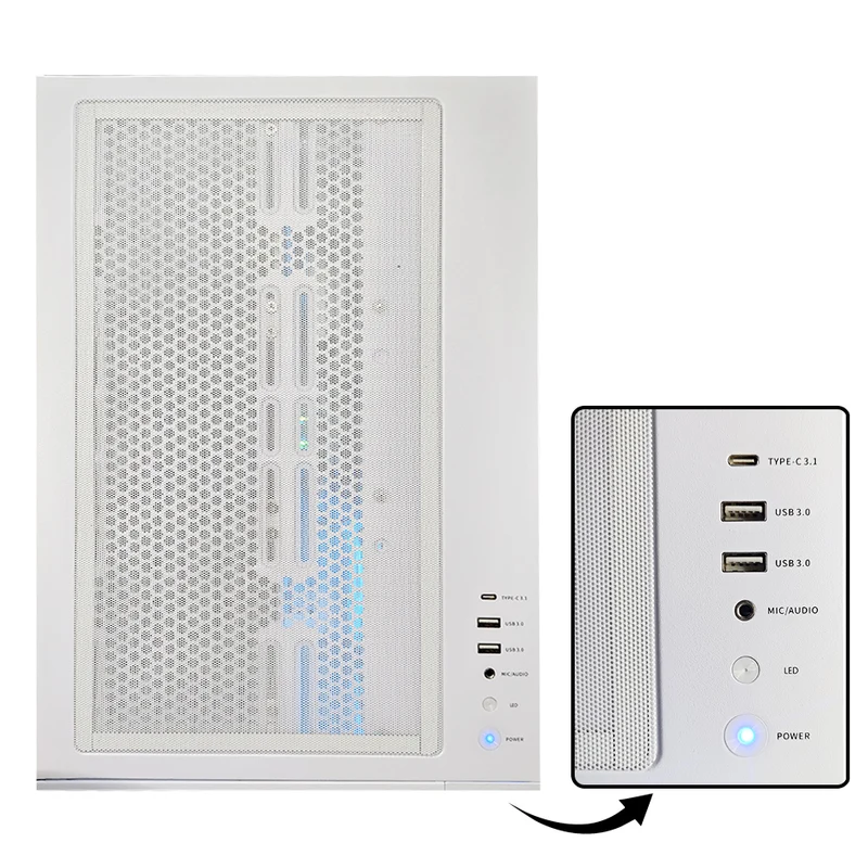 Sophos Iota C70 White Desktop Gaming PC | AMD Ryzen 7 7700X | 32GB RAM | 1TB SSD | with WiFi + Bluetooth | GeForce RTX 5070 OC | Windows 11 Pro